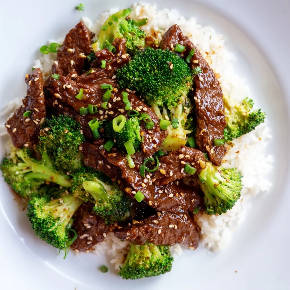 Enjoy this easy Beef and Broccoli recipe, with sliced beef and a glossy sauce, ready to eat.