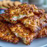 Cheesy sourdough Cheez-Its with bold everything bagel seasoning, baked to crispy golden perfection.  