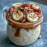 Strawberry Banana Overnight Oats