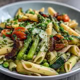 Spring Pasta Primavera Fresh Veggies