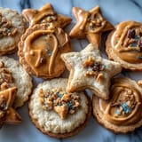 Close-up of Gemini Zodiac Cookies with Star Royal Icing, showcasing delicate celestial piping.