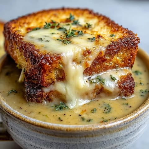 Hearty Creamy Broccoli and Butternut Squash Soup With Pastries served beside a crisp salad for a complete vegetarian meal.