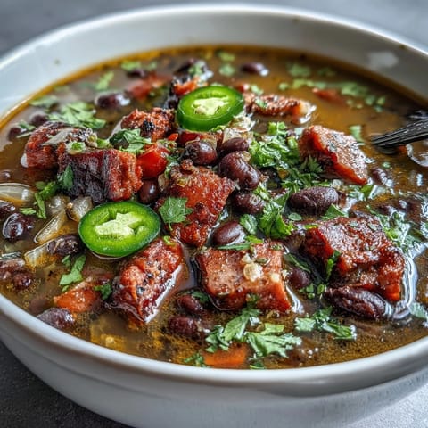 Black Bean Ham Jalapeños