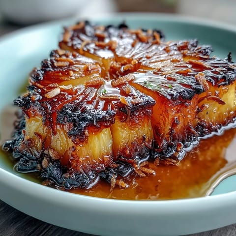 Honey Lime Roasted Pineapple