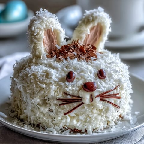 Easter Bunny Coconut Cake