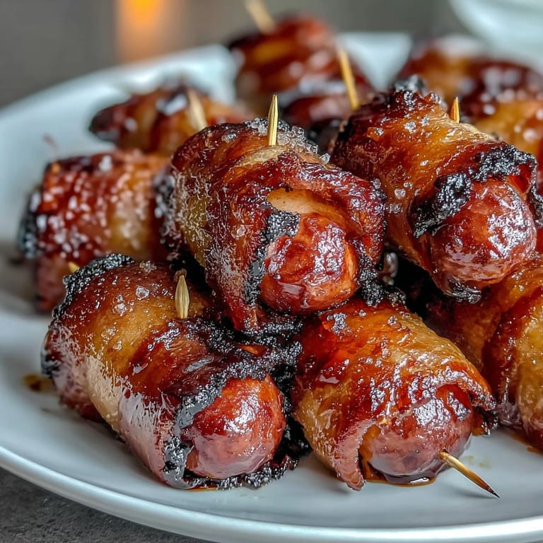 Enjoy these irresistible bacon-wrapped smokies, an easy, flavorful appetizer sensation.