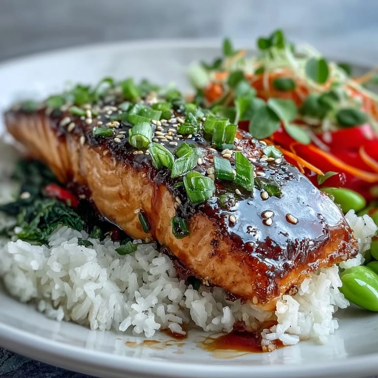 Flavorful soy ginger salmon bowl, a healthy and delicious meal perfect for a weeknight dinner.
