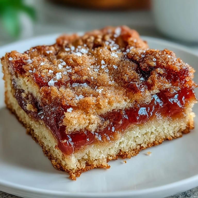 Homemade Guava Cake Bars are arranged on a white plate, showcasing their tender cake texture and sweet tropical flavor.