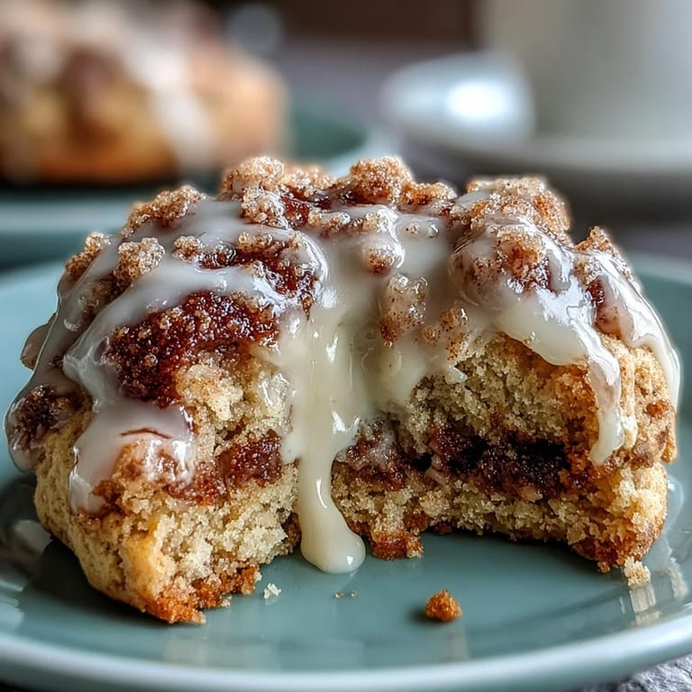 2. Enjoy the cozy flavors of coffee cake in cookie form, featuring a buttery streusel and sweet vanilla drizzle.  