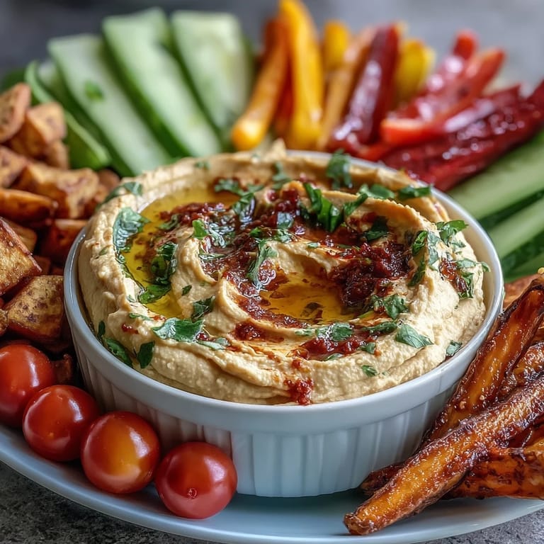 Colorful veggie sticks standing upright in hummus-filled cups, perfect for healthy snacking anywhere.