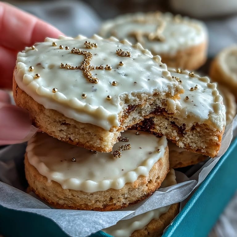 Buttery sugar cookies shaped for Taurus, gleaming with edible gold icing.