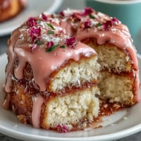 Elegant Mothers Day Cake with pink ombre buttercream and edible flowers, perfect for celebrating Mom.